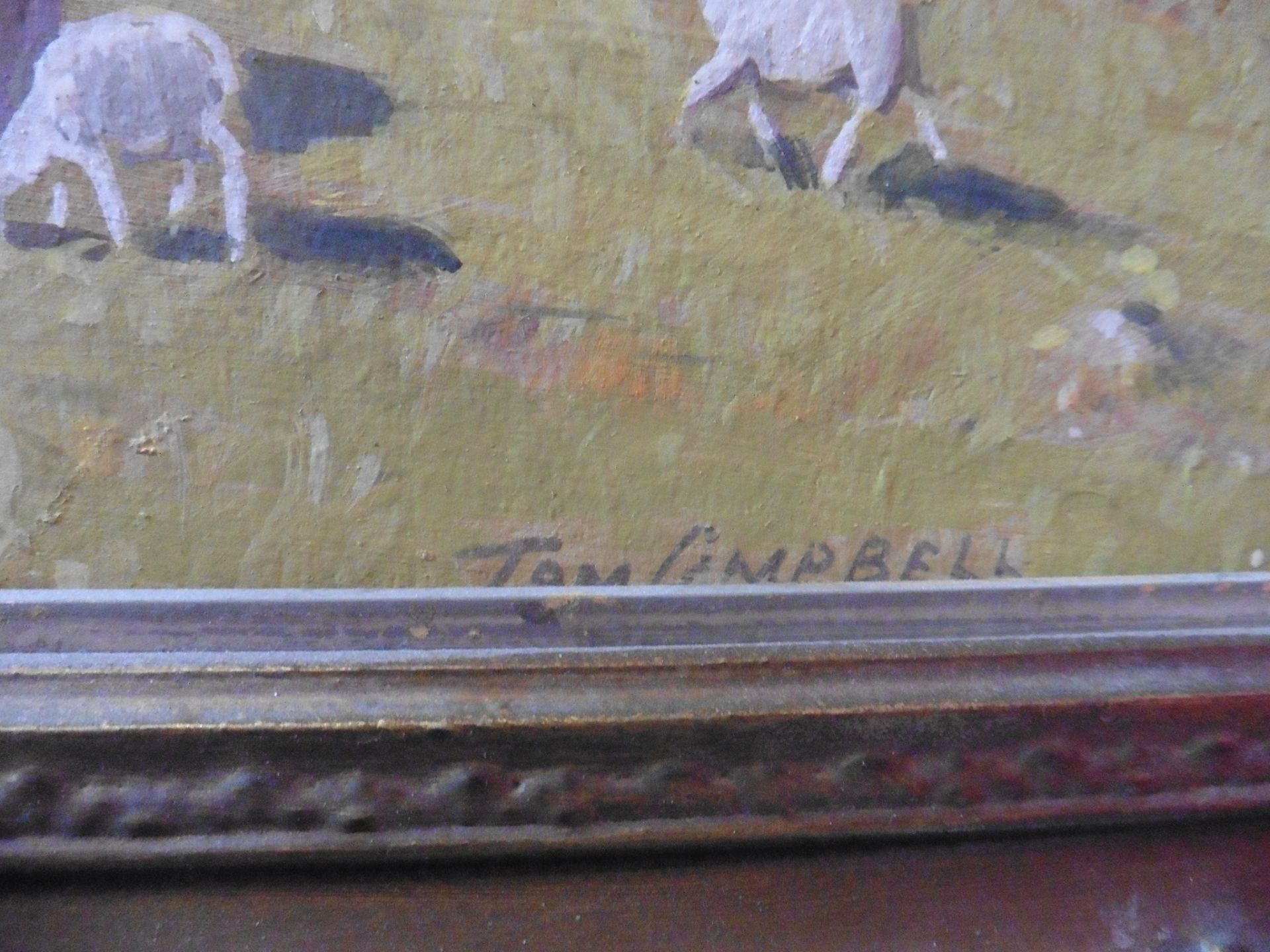 Tom Campbell 1865-1943 signed oil on canvas, Spring time Scotland Title : Springtime in Scotland - Bild 3 aus 3
