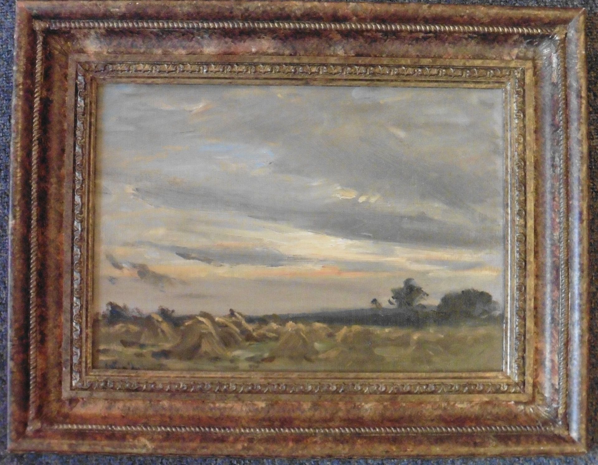 Hector Chalmers , Scottish (1849-1943) Signed oil on canvas Harvest Time Title : Harvest time Artist - Image 2 of 5