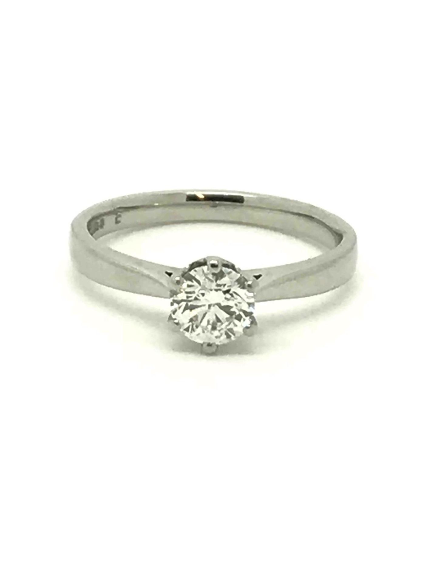 GIA Certificated 0.50ct Diamond Single Stone Ring