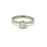 GIA Certificated 0.50ct Diamond Single Stone Ring