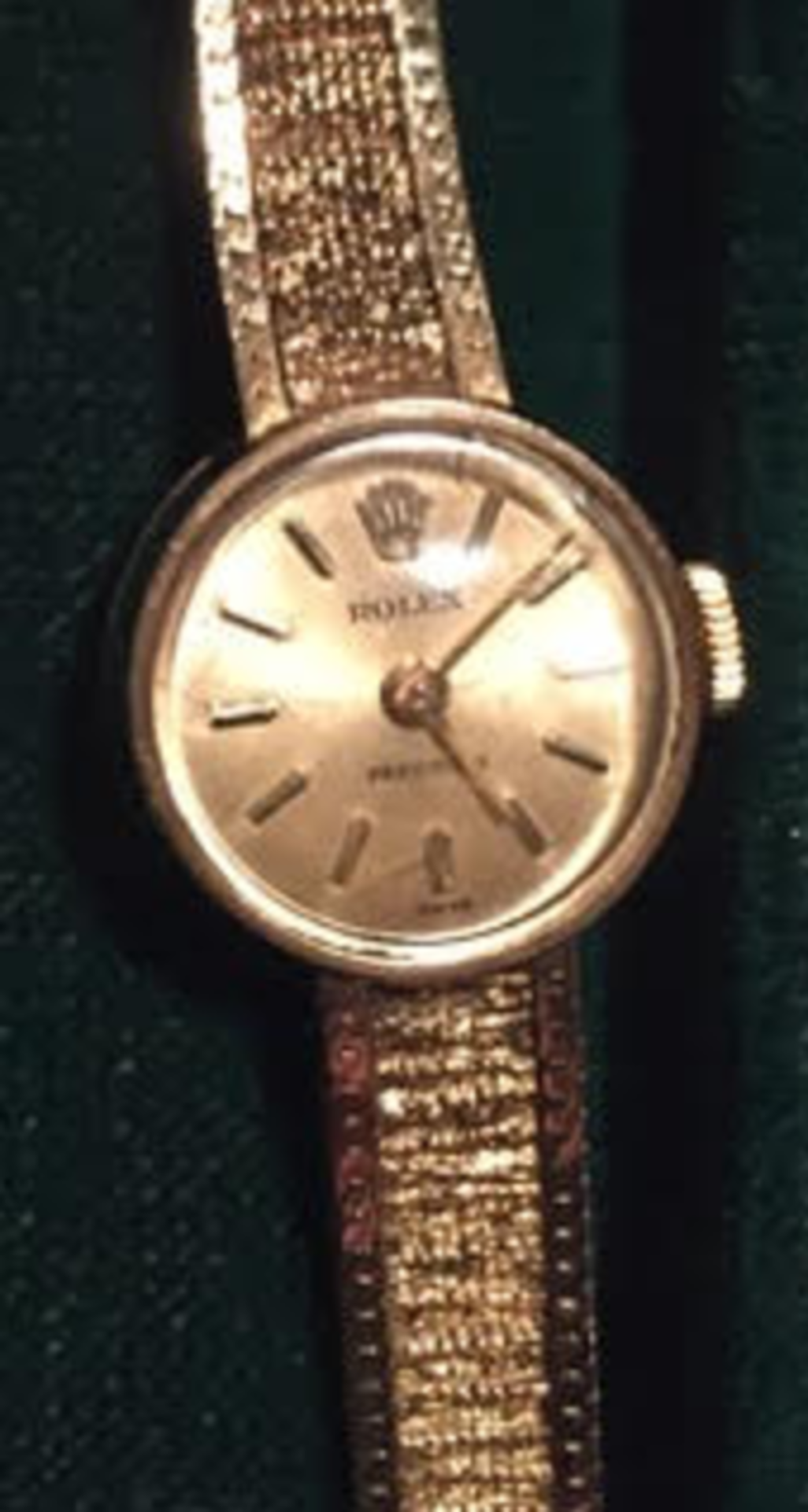 Ladies Rolex Precision 9ct Gold Bracelet
