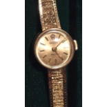 Ladies Rolex Precision 9ct Gold Bracelet