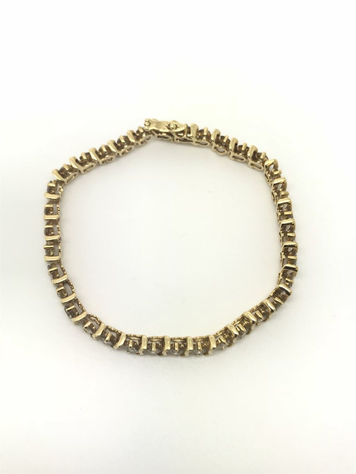 5.10ct Diamond Tennis Bracelet, 18ct Yellow Gold - Image 3 of 5