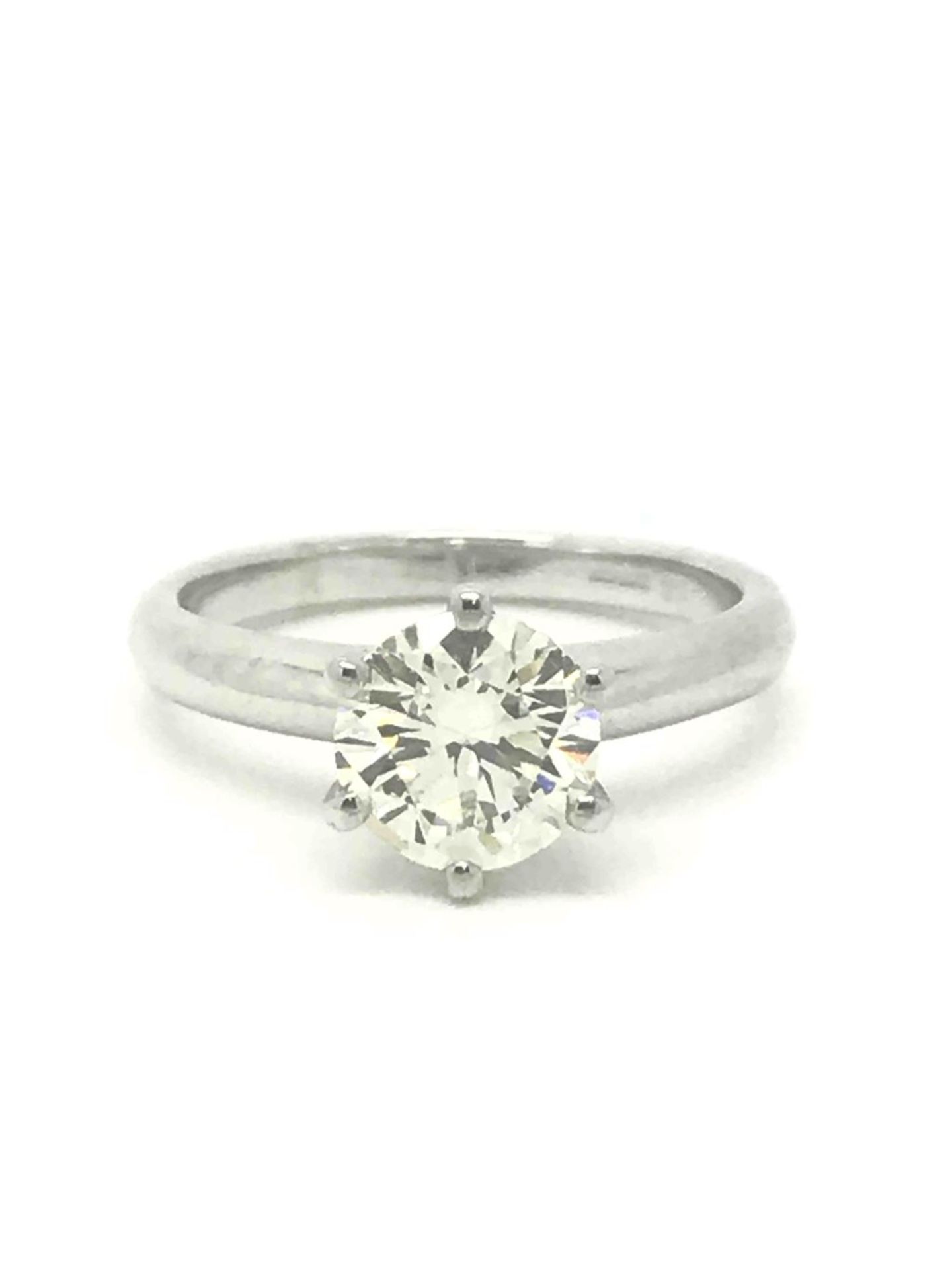 Certificated 1.45ct Diamond Single Stone Ring