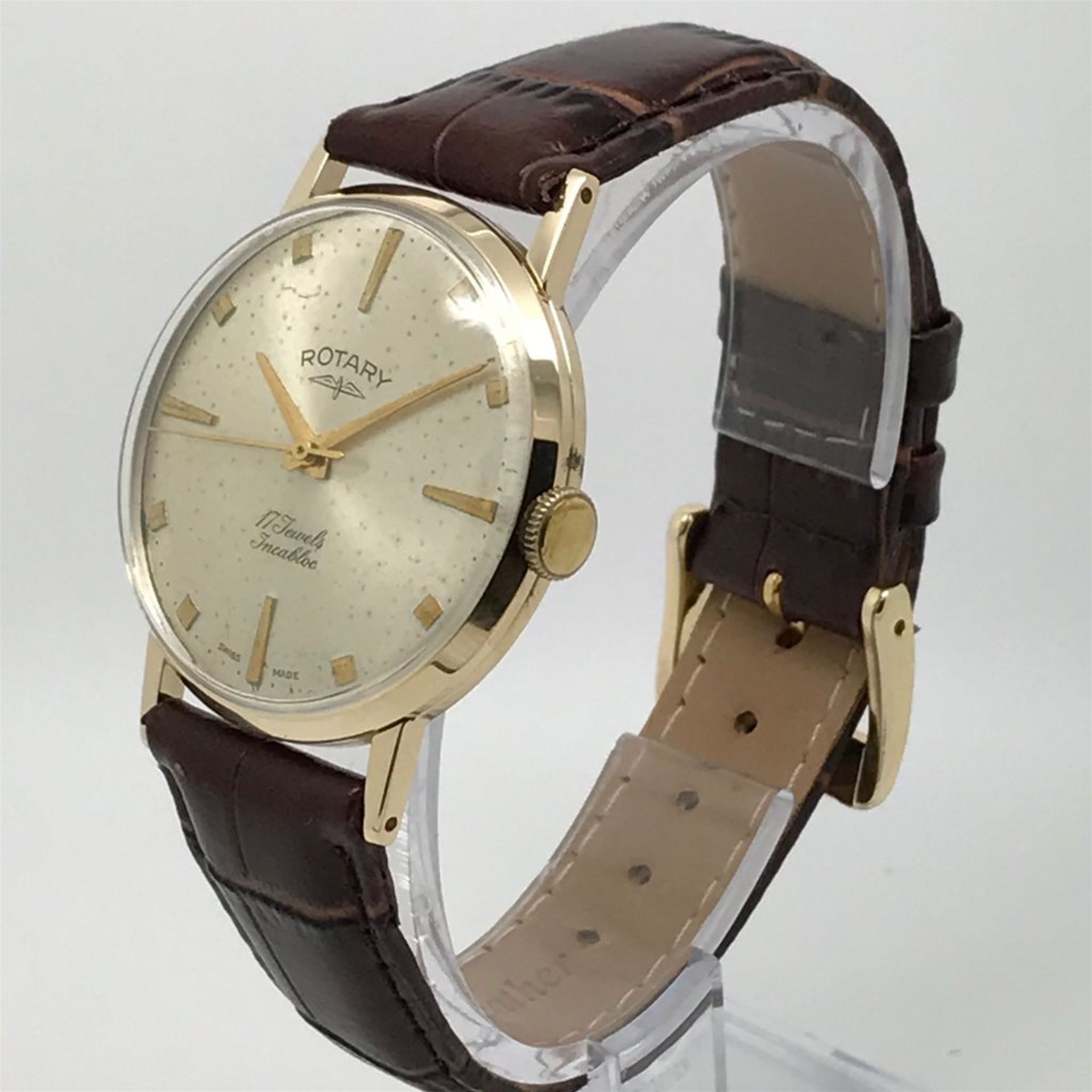 ROTARY Vintage 9ct Gold Mens Watch, Manual Wind - Image 2 of 5