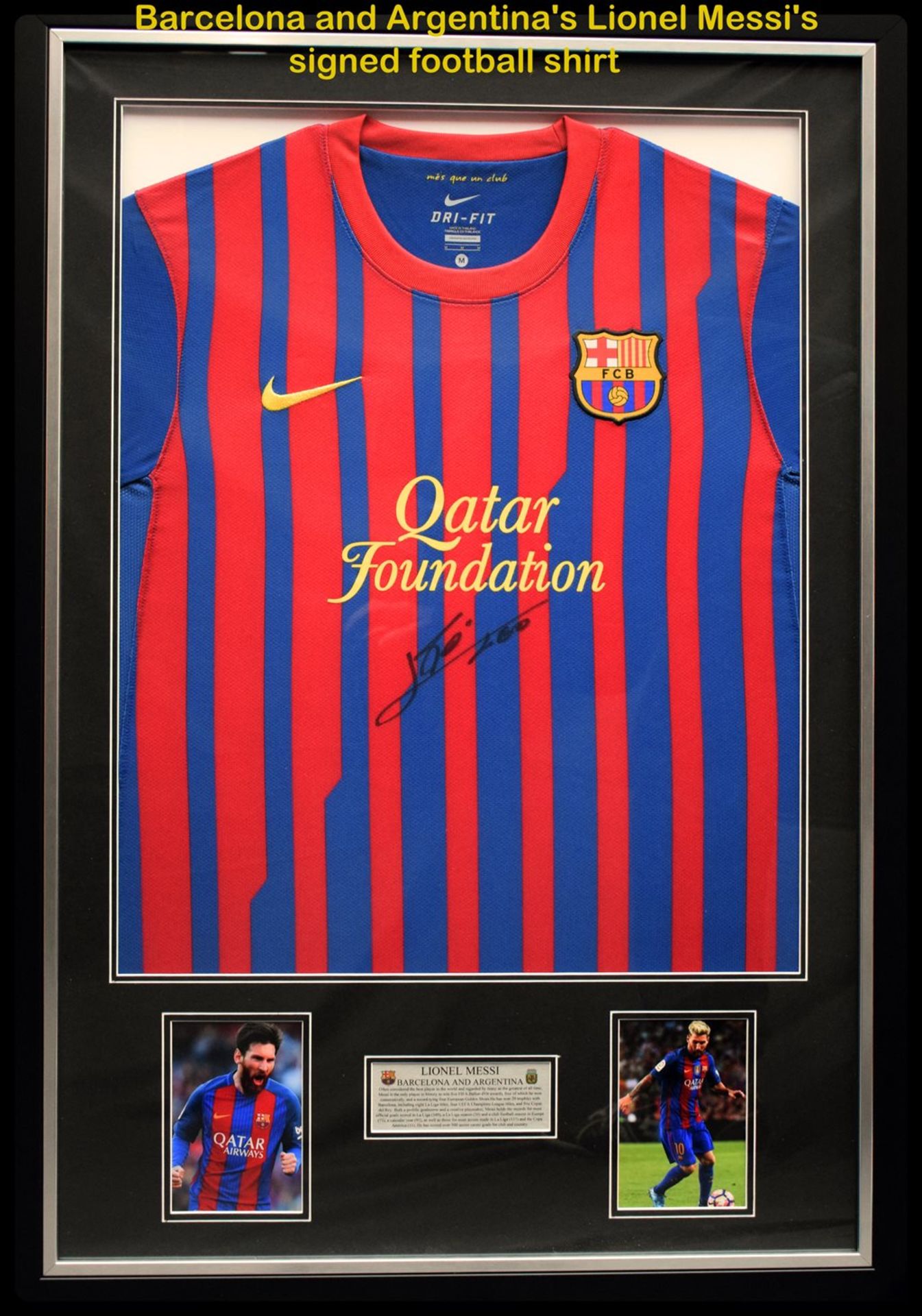 Barcelona Shirt Signed by Lionel Messi