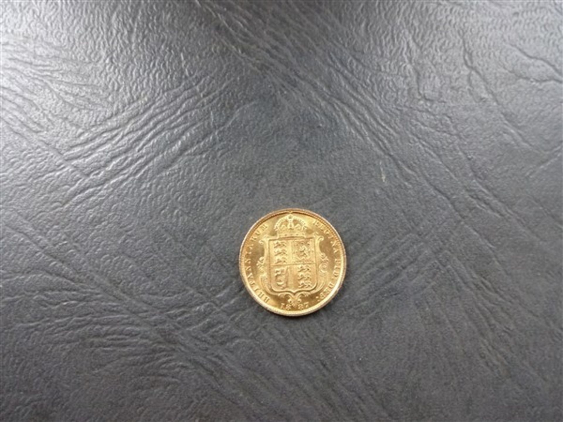 Rare 1887 Gold Half Sovereign Coin - Image 2 of 3