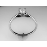 A New 0.51 Carat Princess Cut Diamond Ring