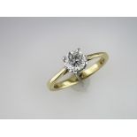 0.71 Carat Brilliant Round Solitaire