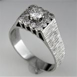 A Panel Style Diamond Ring