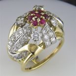 A "Fully Restored" Handmade/Bespoke Diamond and Ruby Ring