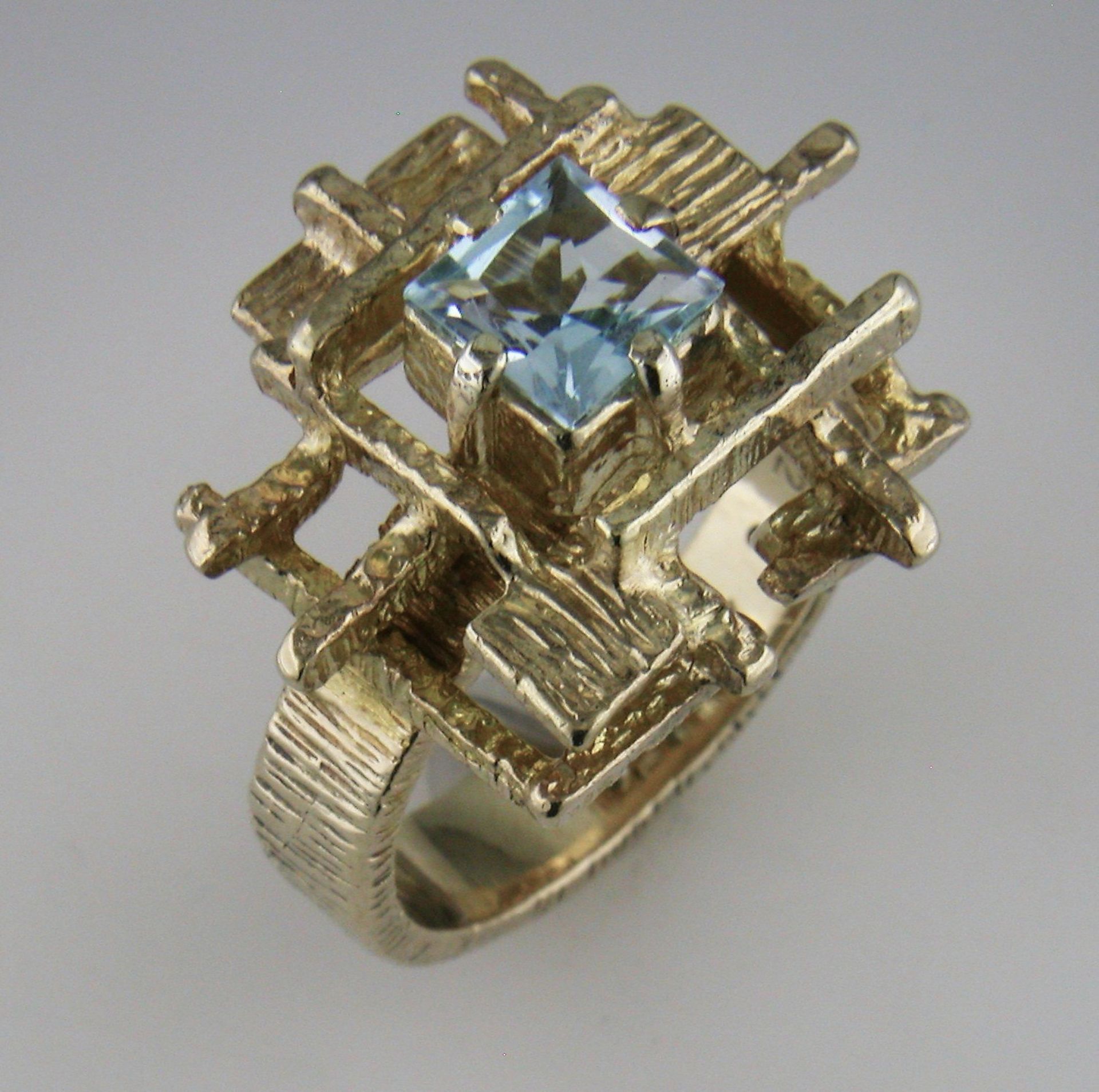 "Restored " Designer Geometric Ring