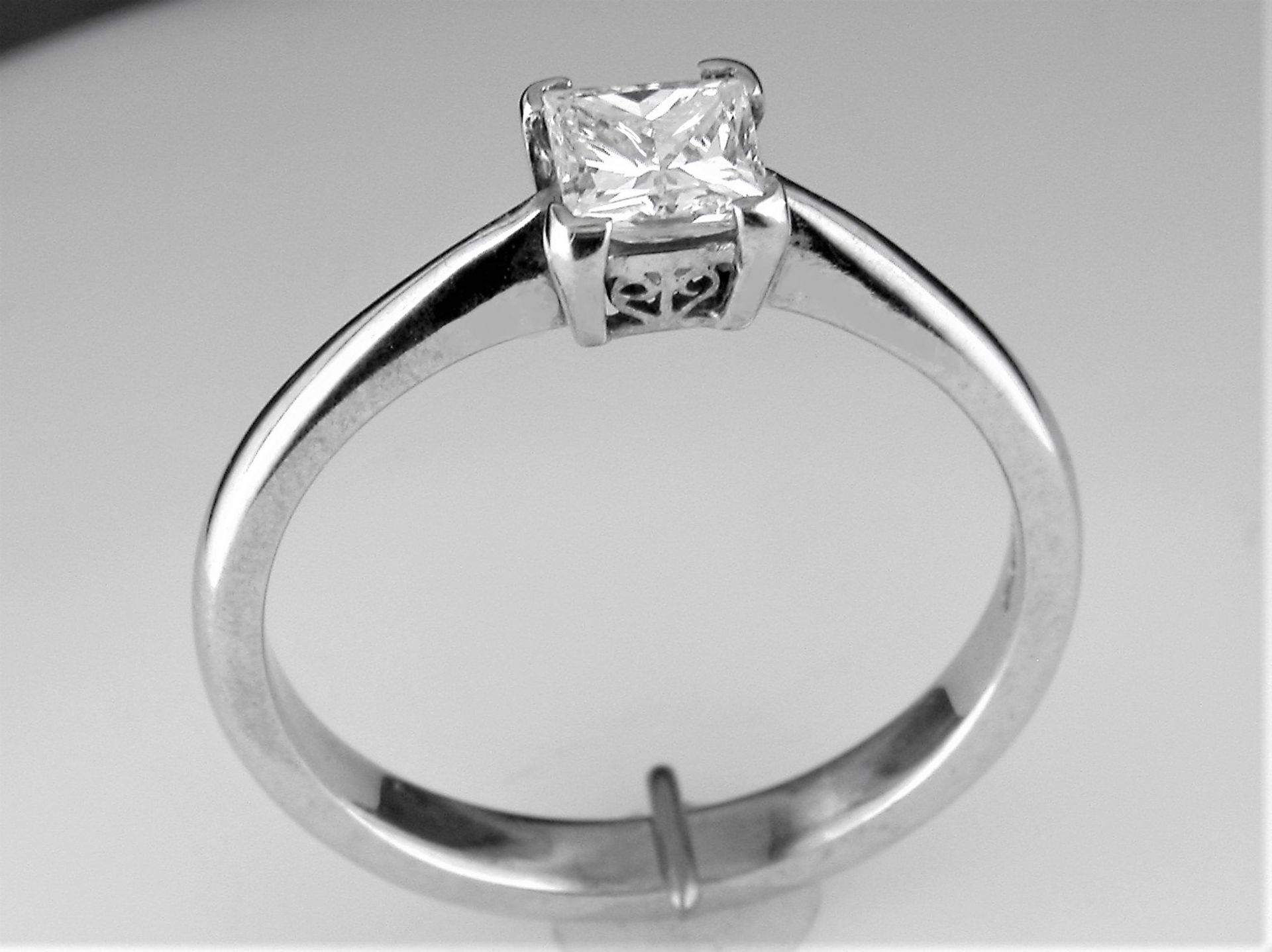 A Princess Cut Solitaire Ring