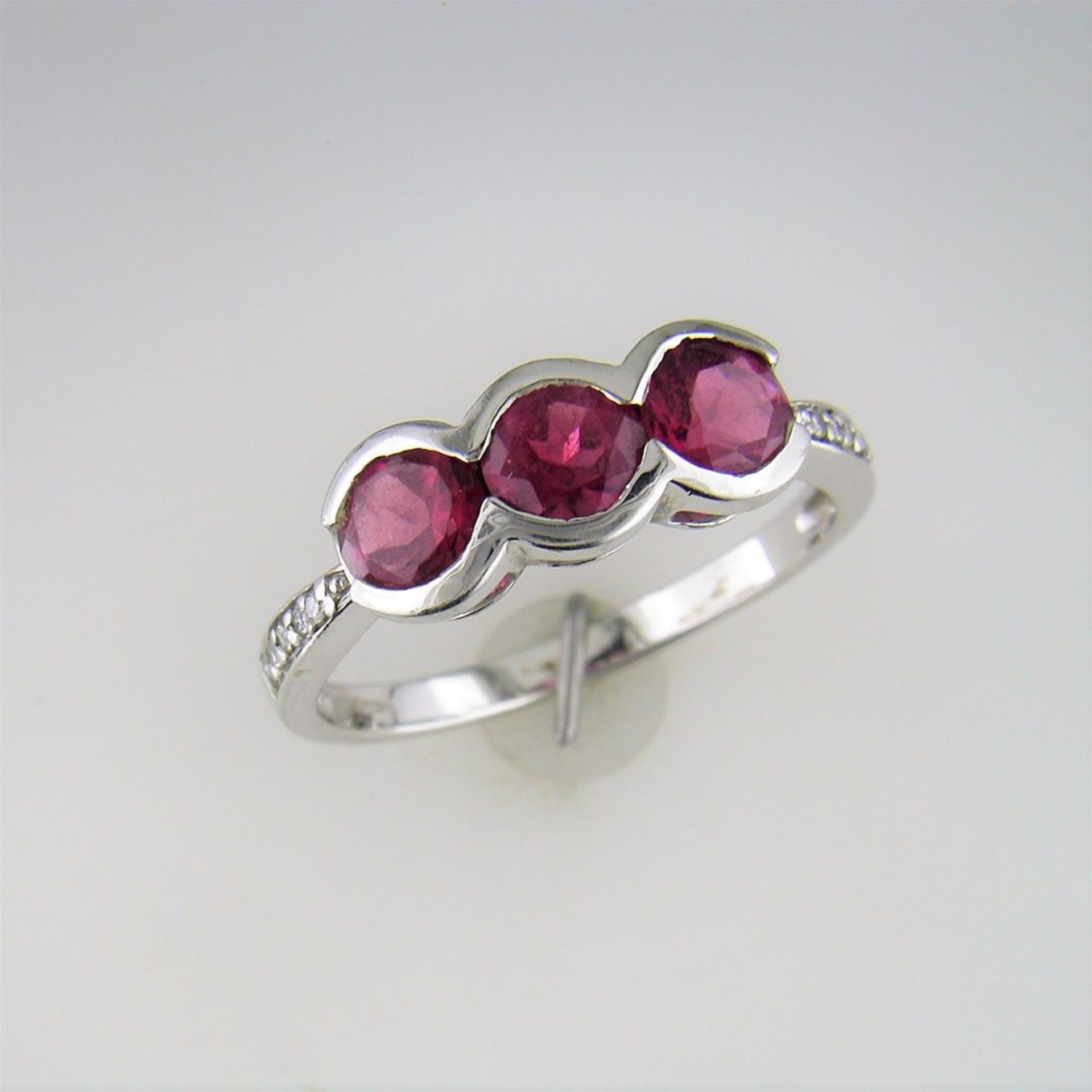 A 3 Stone Tourmaline Ring