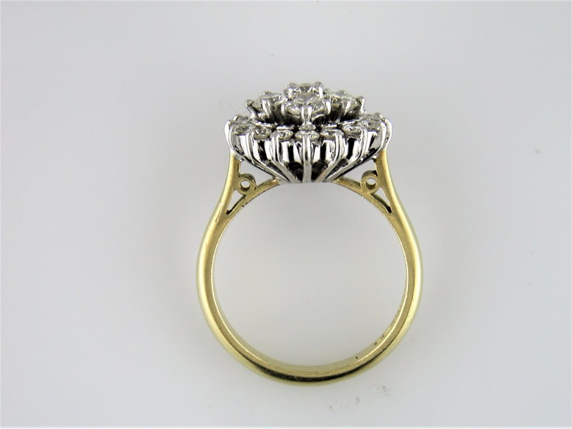 A Brilliant Round Diamond Cluster Ring - Image 2 of 2