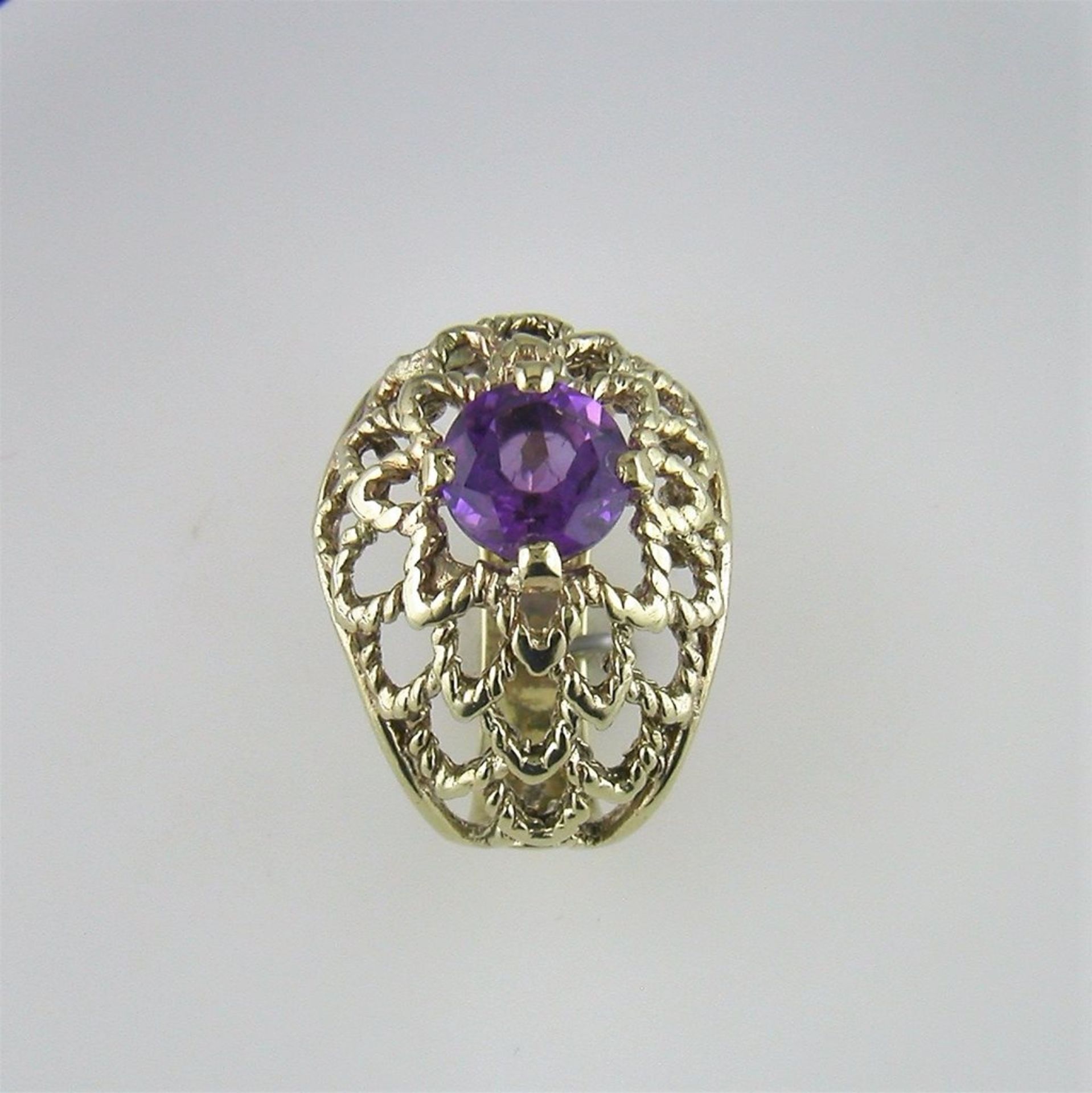 A "Fully Restored" Bombe Style Amethyst Ring - Image 2 of 3