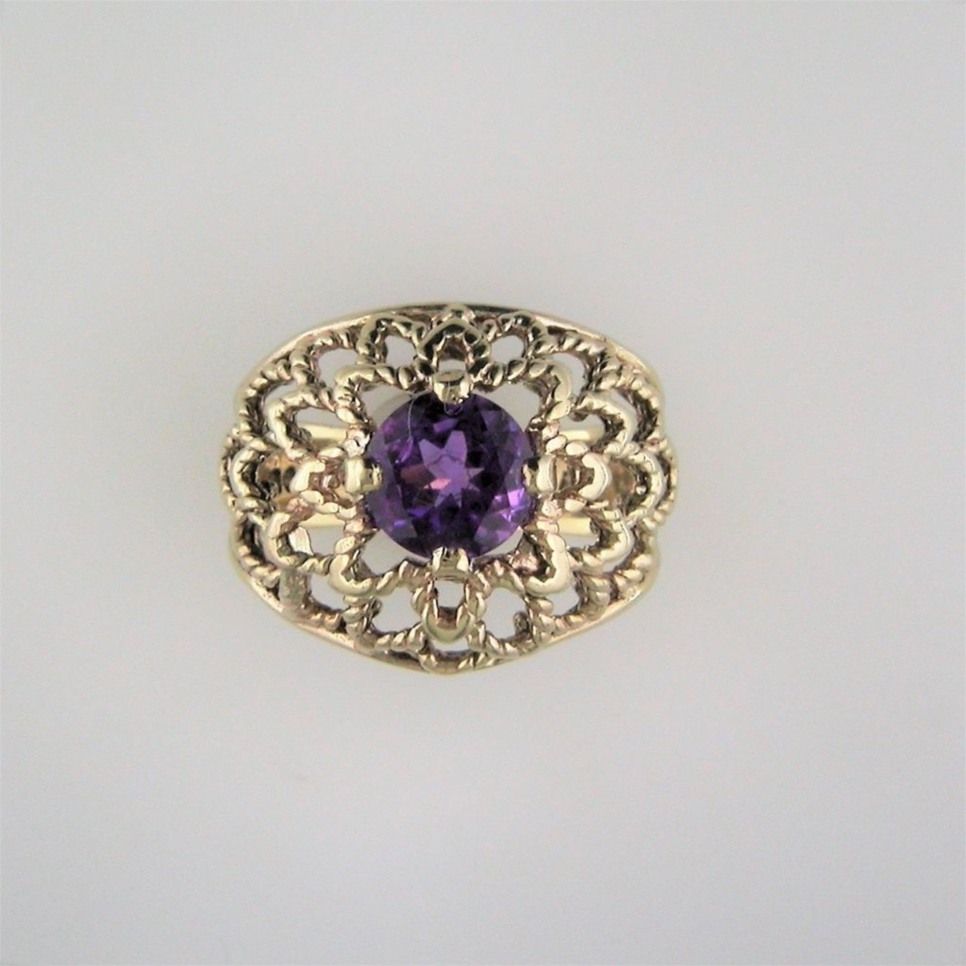 A "Fully Restored" Bombe Style Amethyst Ring - Image 3 of 3