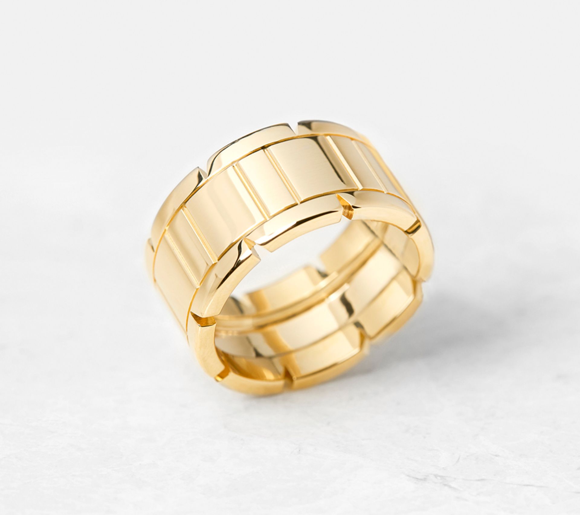 Cartier 18k Yellow Gold Tank Francaise Ring