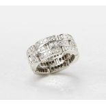 Cartier 18k White Gold Diamond Maillon Ring