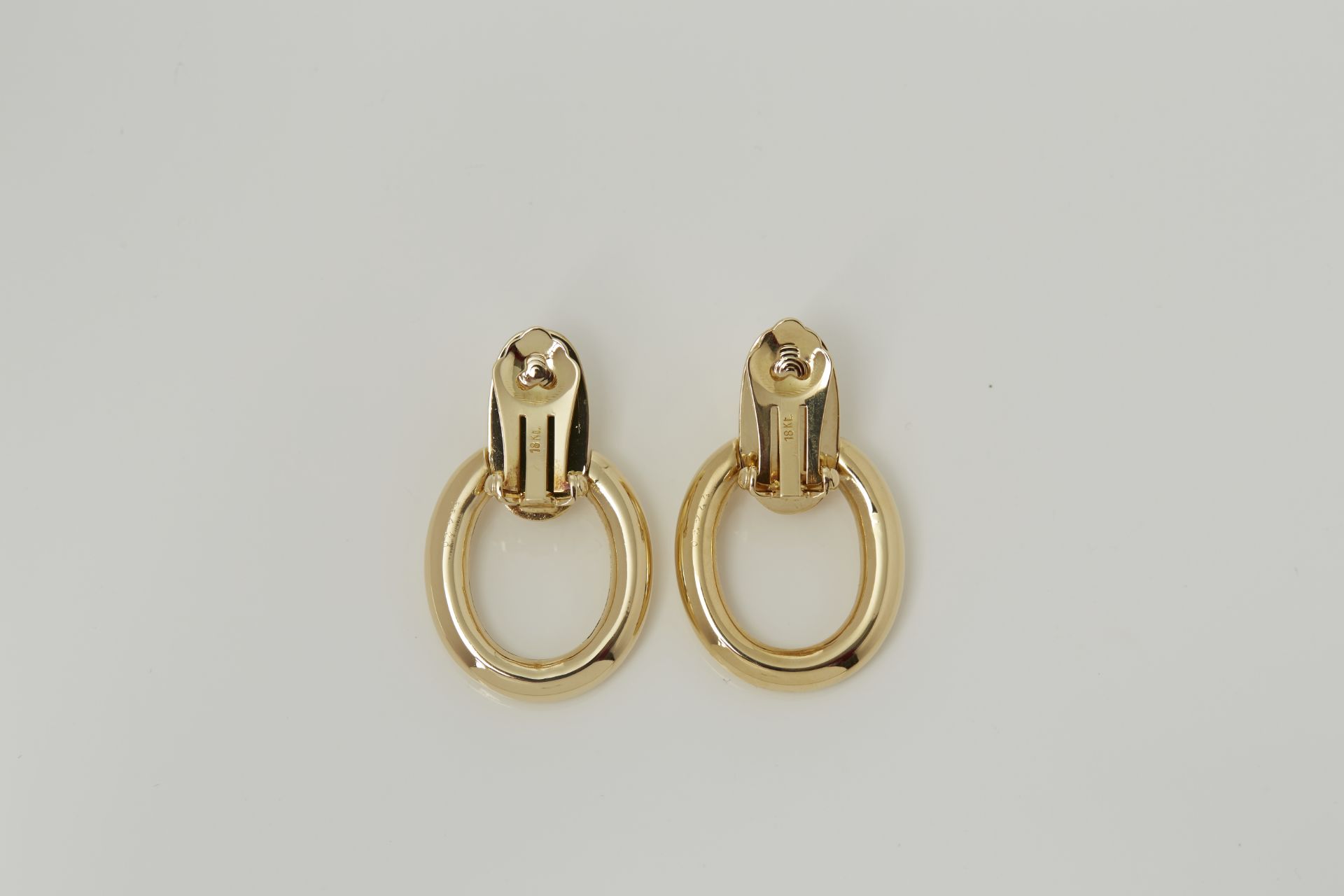 Cartier 18k Yellow Gold Door Knocker Earrings - Image 5 of 14