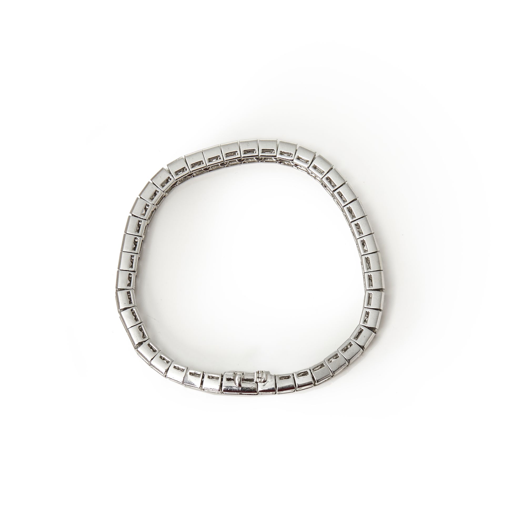 Cartier Platinum Diamond Tennis Bracelet - Image 11 of 12