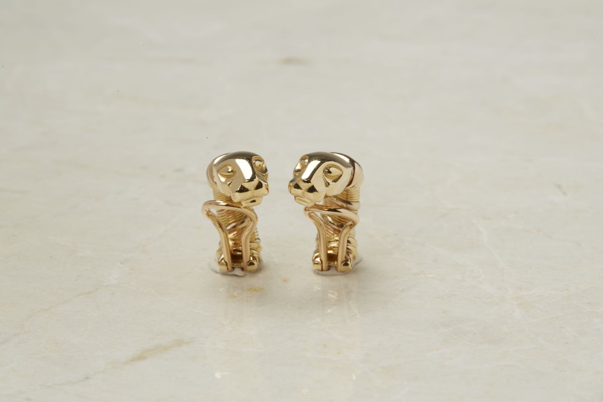 Cartier 18k Yellow Gold Panthre Earrings - Image 12 of 12