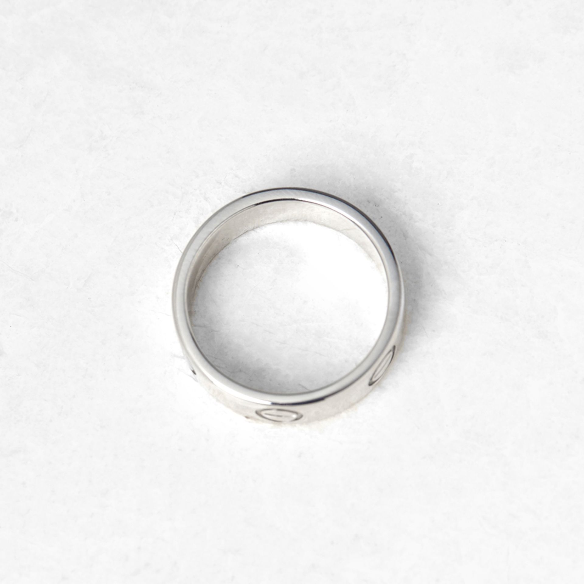 Cartier 18k White Gold Love Ring - Image 5 of 6