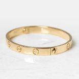 Cartier 18k Yellow Gold Love Bracelet Size 17