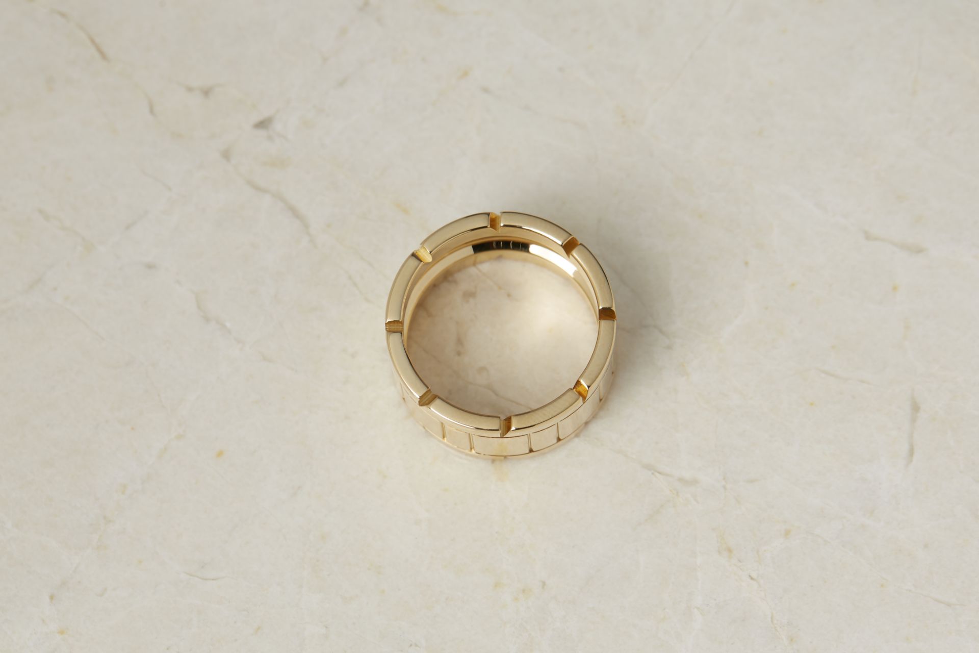 Cartier 18k Yellow Gold Tank Francaise Ring - Image 5 of 8