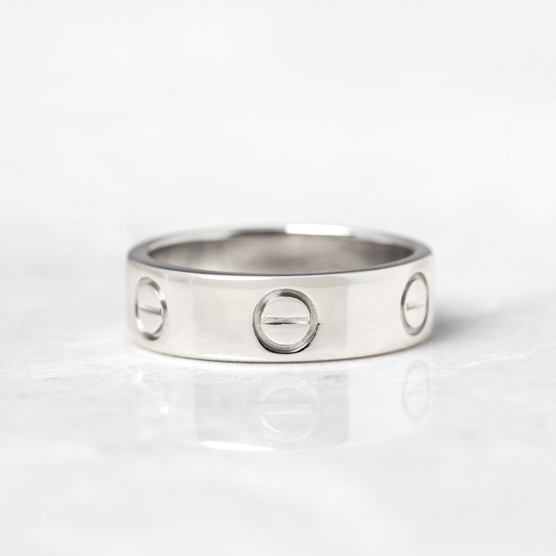 Cartier 18k White Gold Love Ring - Image 3 of 6