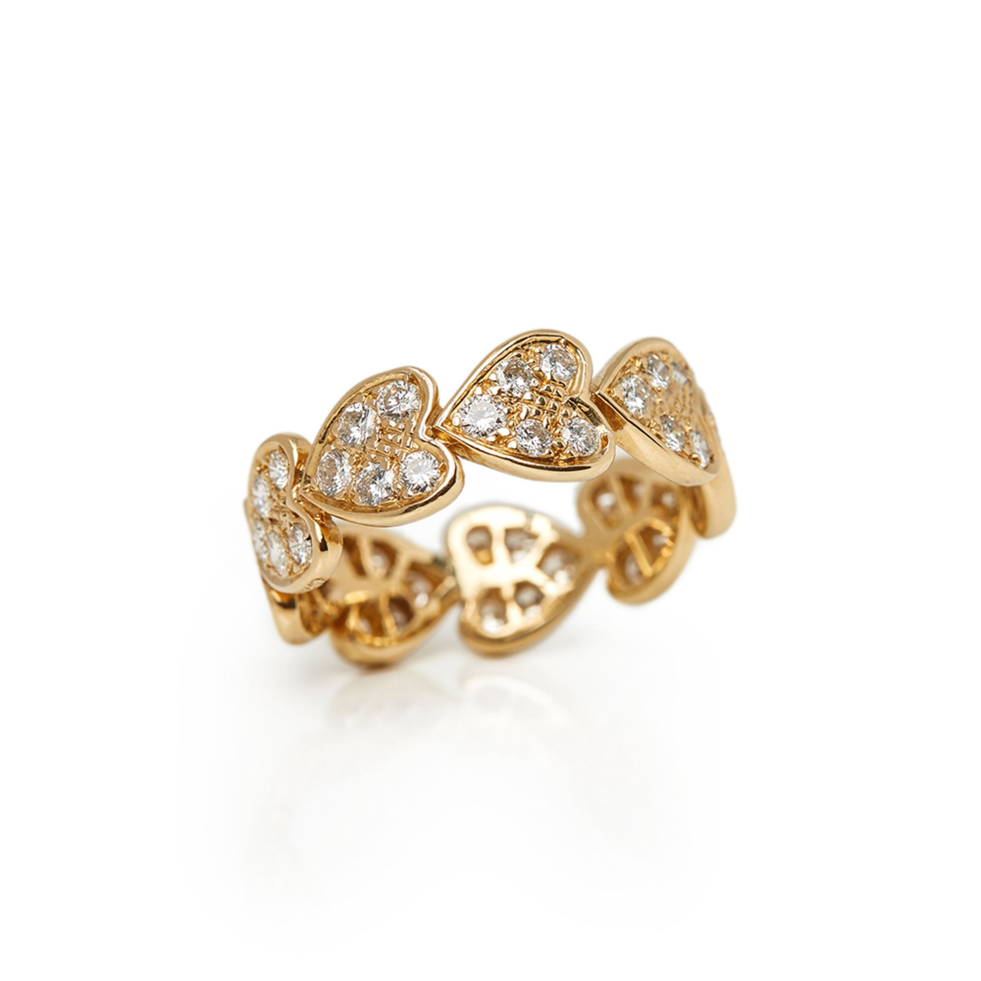 Cartier 18k Yellow Gold Diamond Heart Ring
