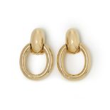 Cartier 18k Yellow Gold Door Knocker Earrings