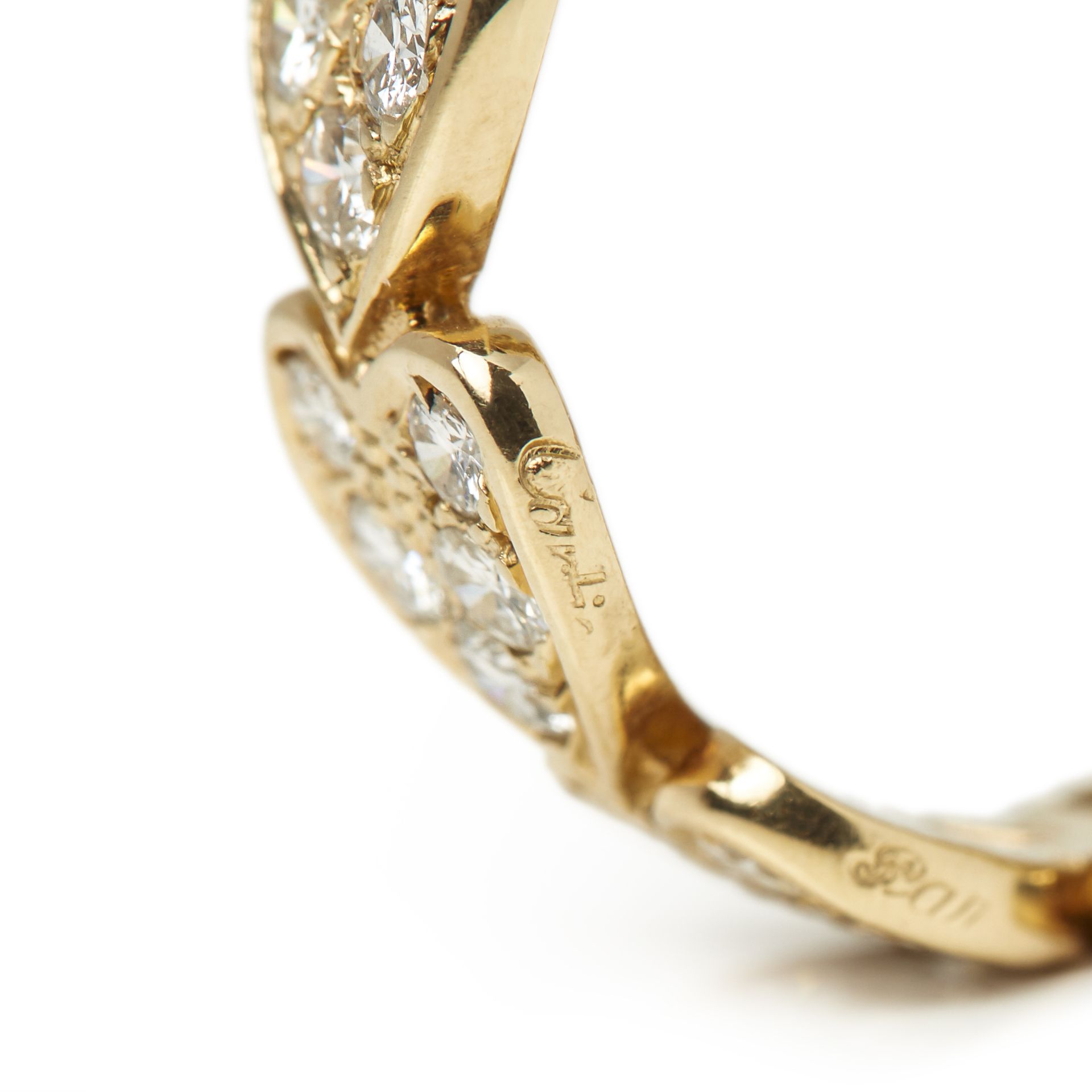 Cartier 18k Yellow Gold Diamond Heart Ring - Image 15 of 23