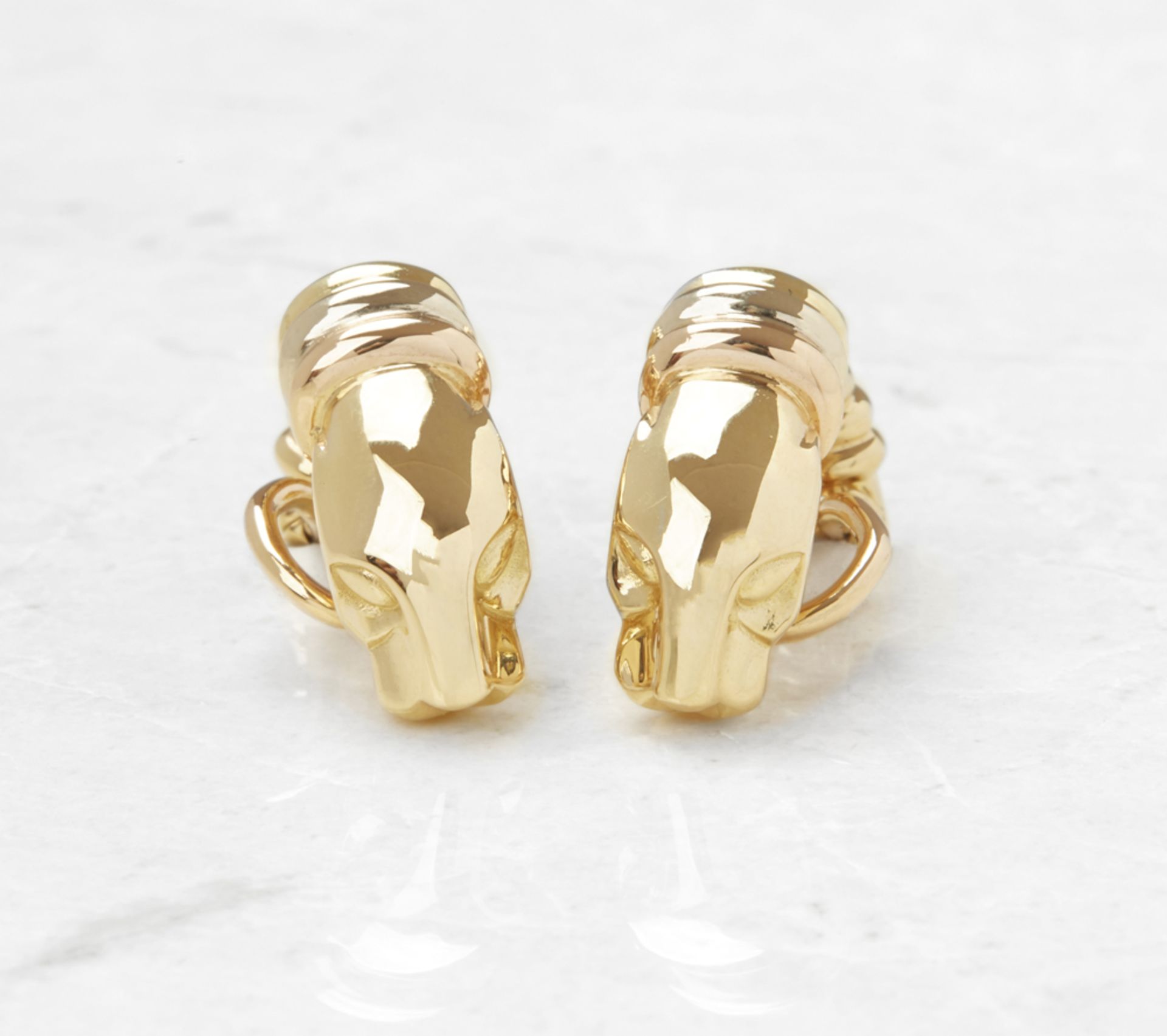 Cartier 18k Yellow Gold Panthre Earrings