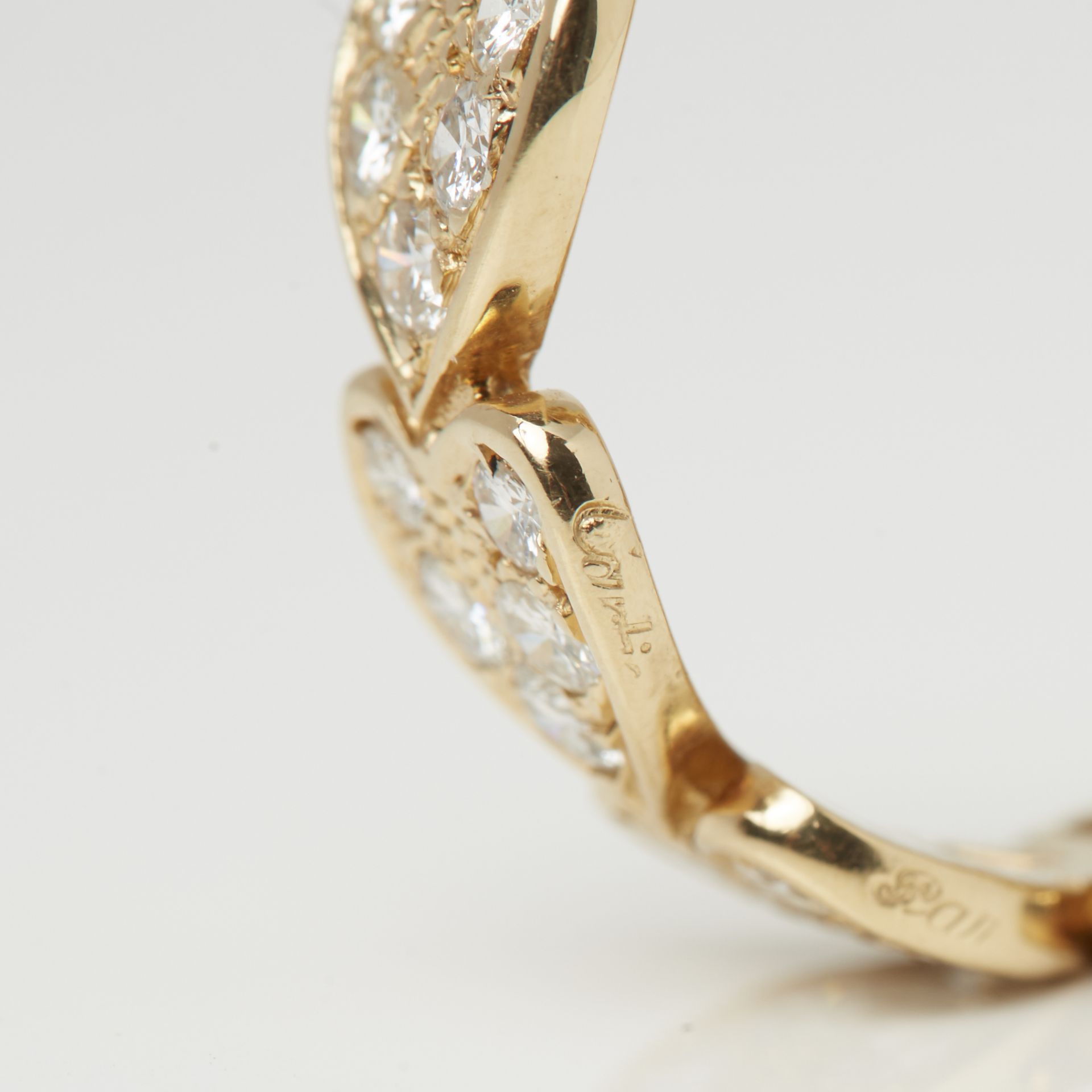 Cartier 18k Yellow Gold Diamond Heart Ring - Image 21 of 23