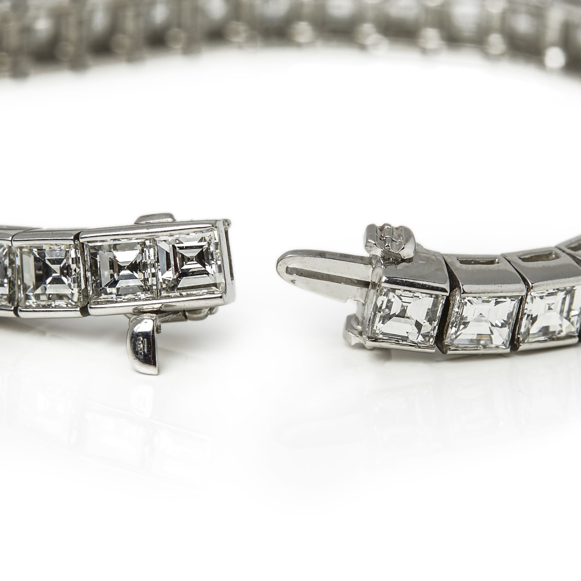 Cartier Platinum Diamond Tennis Bracelet - Image 8 of 12