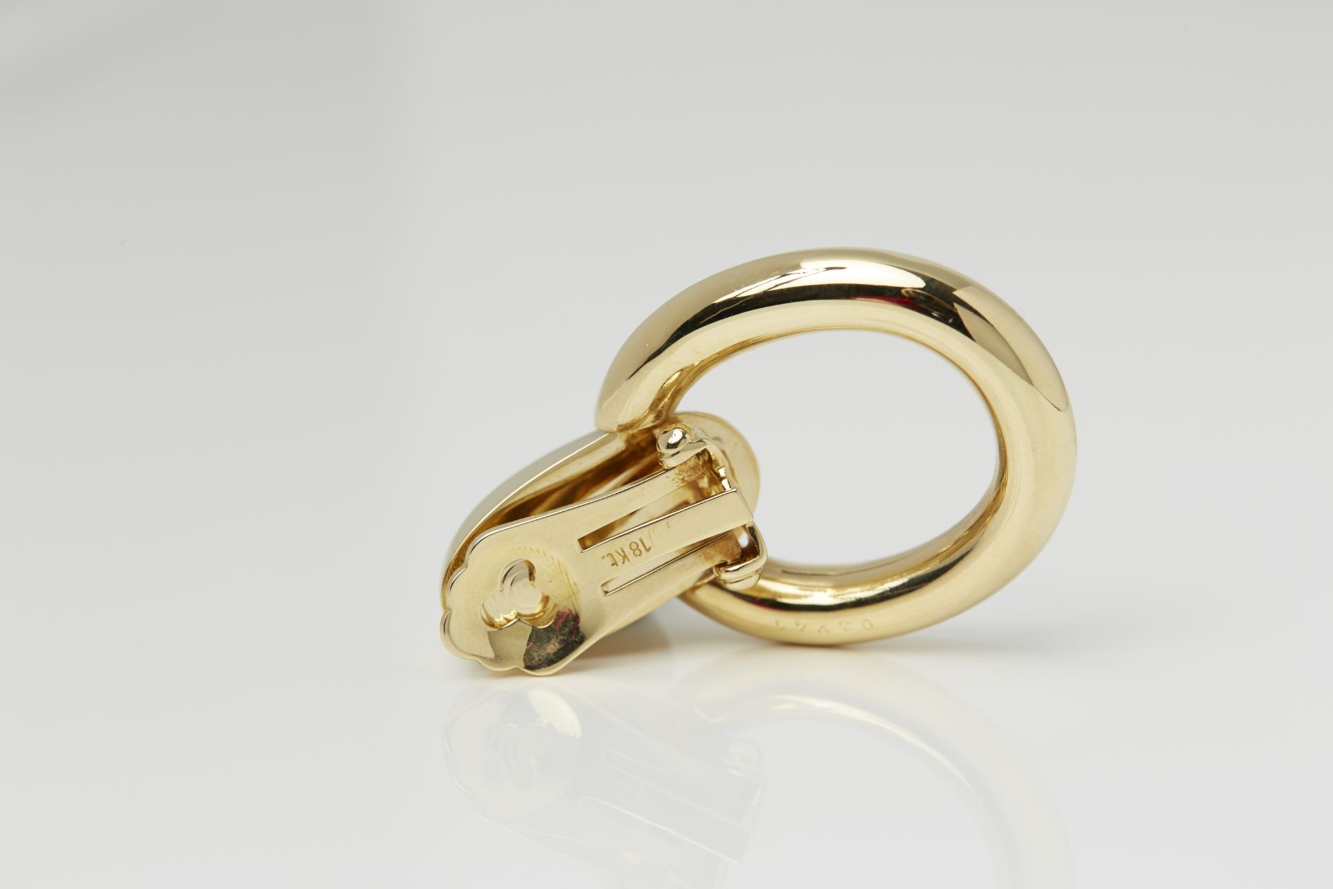 Cartier 18k Yellow Gold Door Knocker Earrings - Image 10 of 14
