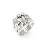 Bulgari 18k White Gold Diamond Luc_a Ring