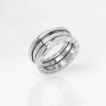 Bulgari 18k White Gold 4 Band B.Zero 1 Ring