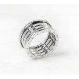 Bulgari 18k White Gold 5 Band B.Zero 1 Ring AN191026