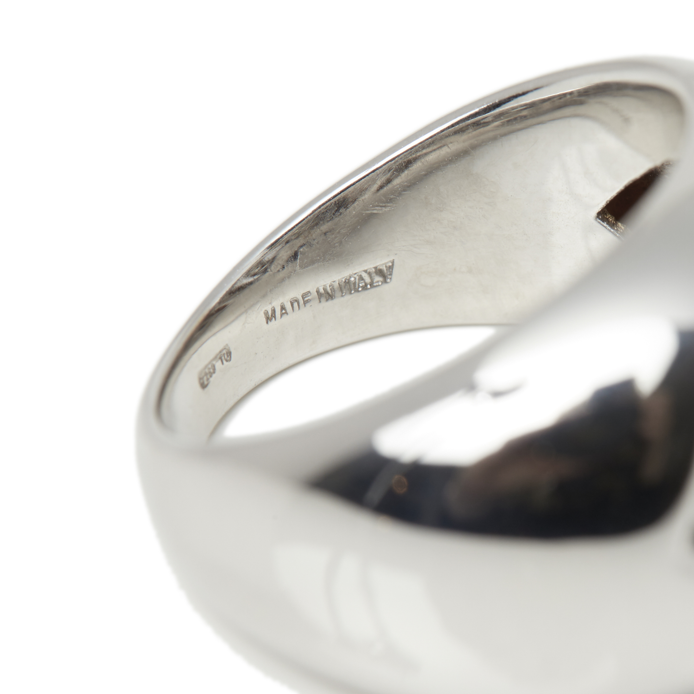 Bulgari 18k White Gold Diamond Doppio Cuore Ring - Image 6 of 9