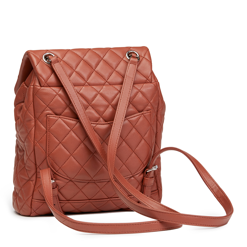 Chanel Brick Brown Quilted Lambskin Small Urban Spirit Backpack - Image 5 of 10