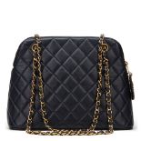 Chanel Navy Quilted Lambskin Vintage Timeless Shoulder Bag