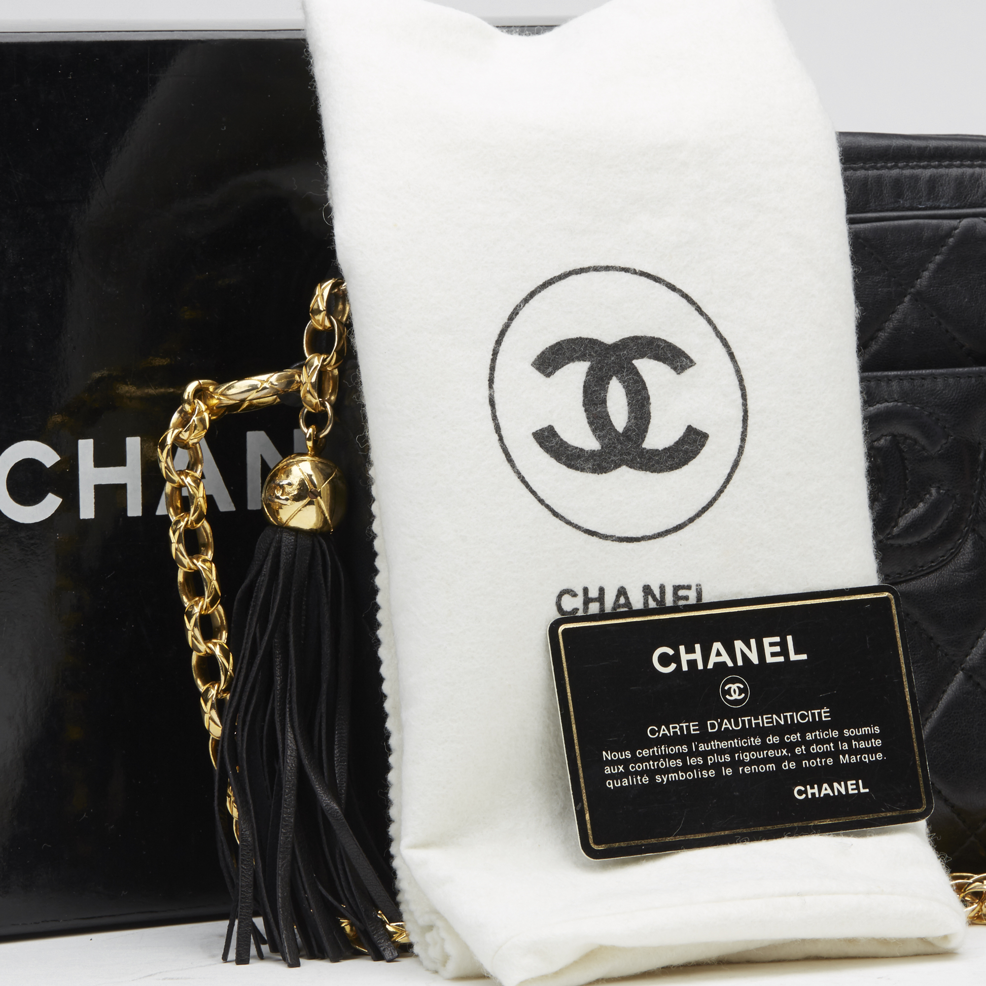 Chanel Black Quilted Lambskin Vintage Camera Bag - Image 11 of 11