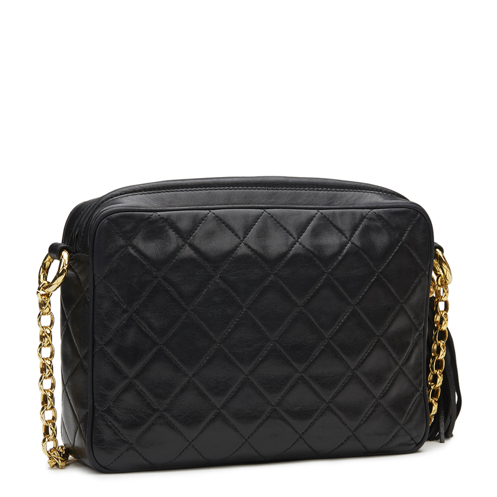 Chanel Black Quilted Lambskin Vintage Camera Bag - Image 4 of 11