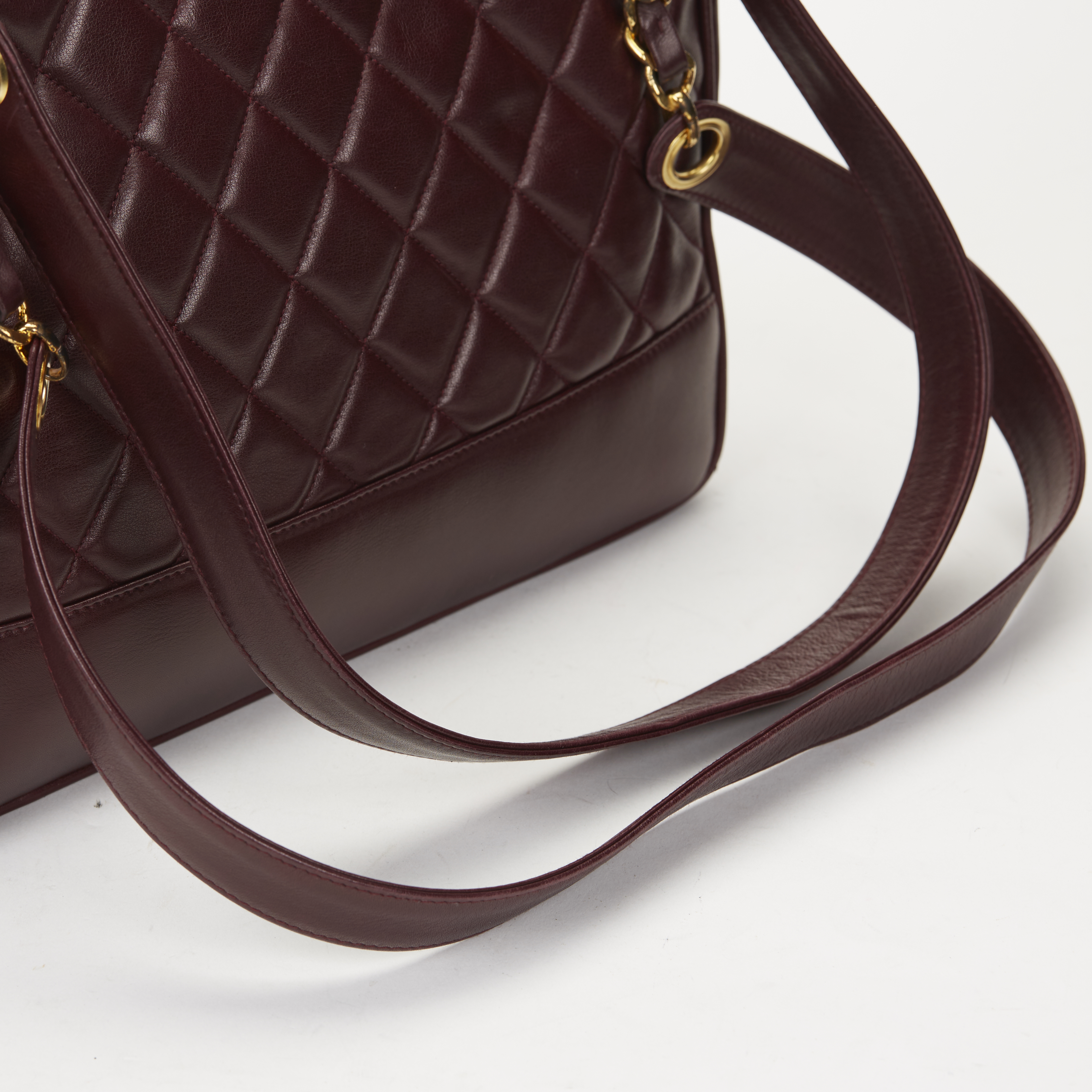 Chanel Plum Quilted Lambskin Vintage Timeless Shoulder Bag - Image 9 of 9