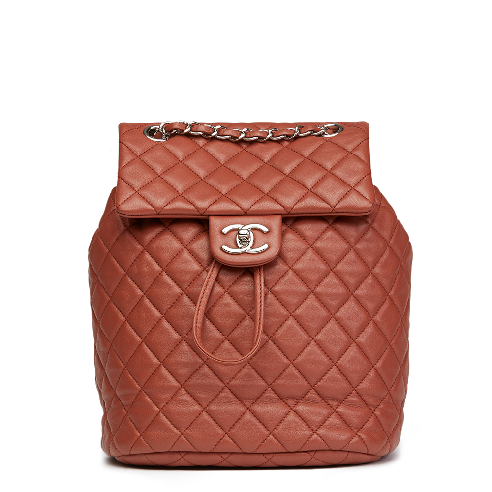 Chanel Brick Brown Quilted Lambskin Small Urban Spirit Backpack