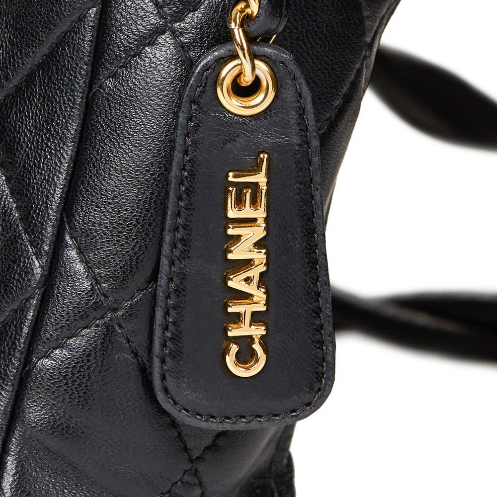 Chanel Black Quilted Lambskin Vintage Camera Bag - Image 7 of 9