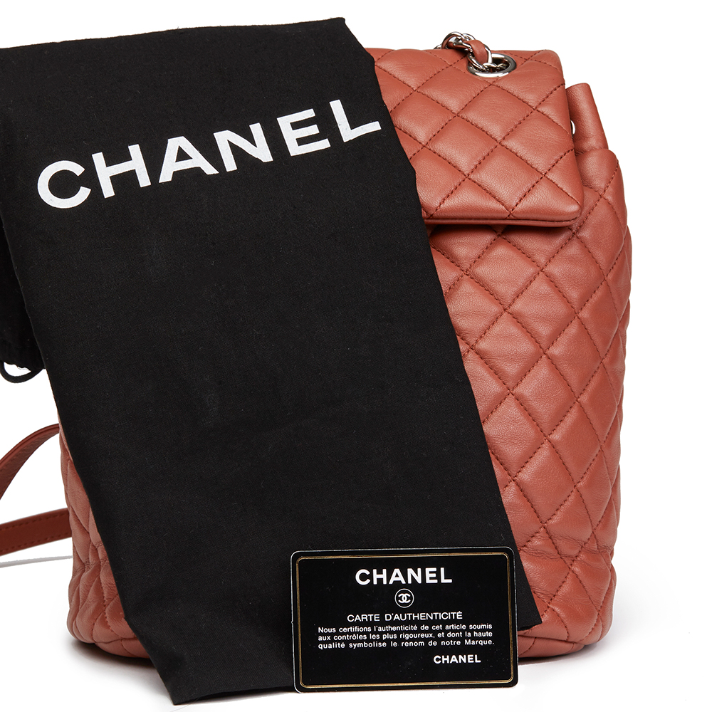 Chanel Brick Brown Quilted Lambskin Small Urban Spirit Backpack - Image 10 of 10