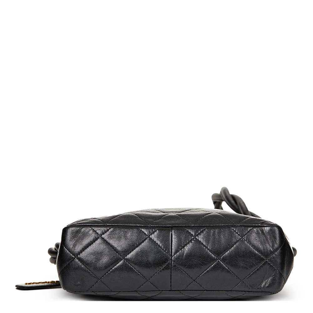 Chanel Black Quilted Lambskin Vintage Camera Bag - Image 5 of 9